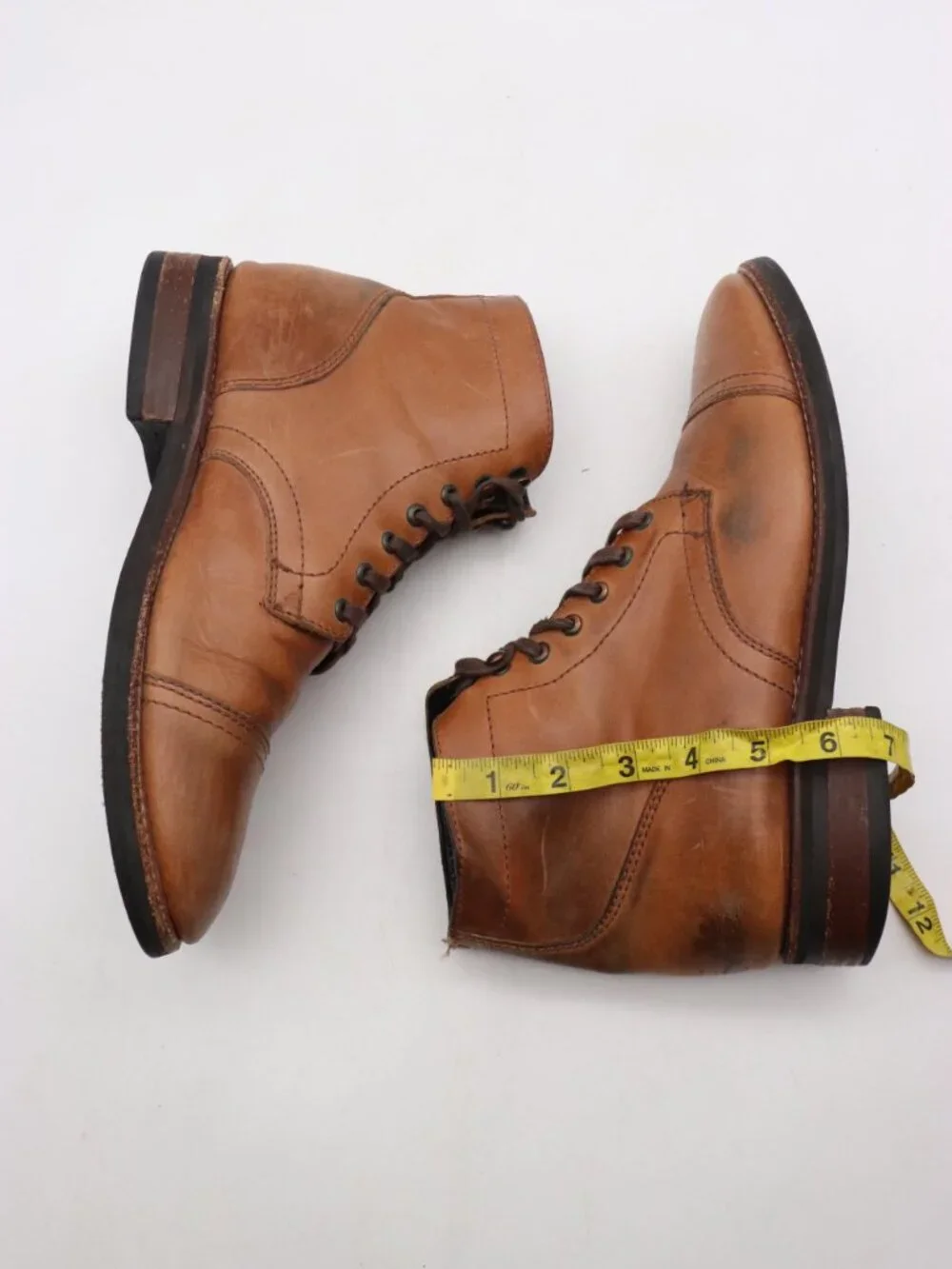 Thursday Boot Company Captain Men’s Size 9 Boots Brown Leather Lace Up Shoes
